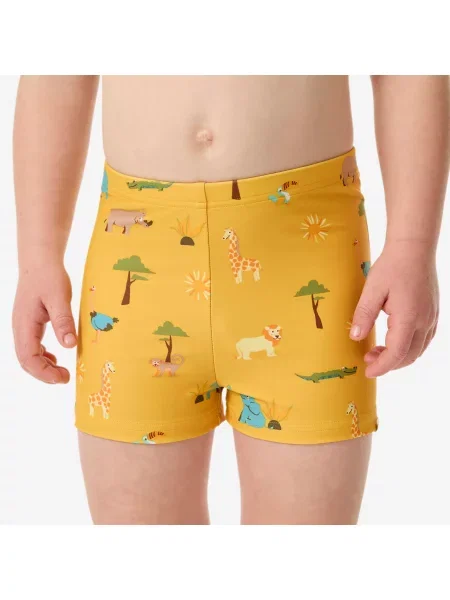 Bokserki pływackie dla malucha/dziecka Decathlon Titou Sawanna żółte