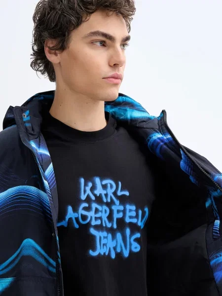 Джинсовая куртка Karl Lagerfeld Jeans черная