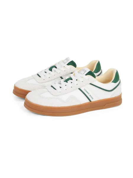 Tommy Jeans Tenisky THE GREENWICH MIX MEDIA biela