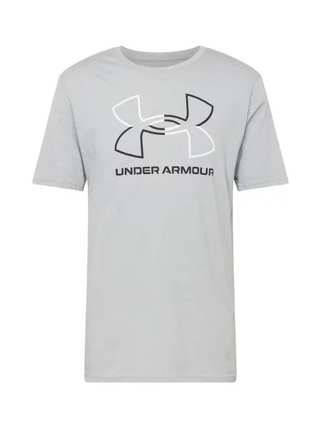 UNDER ARMOUR Tricou funcțional GL FOUNDATION gri / negru alb