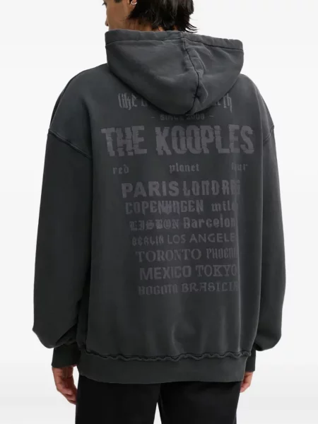 Hanorac cu glugă The Kooples gri