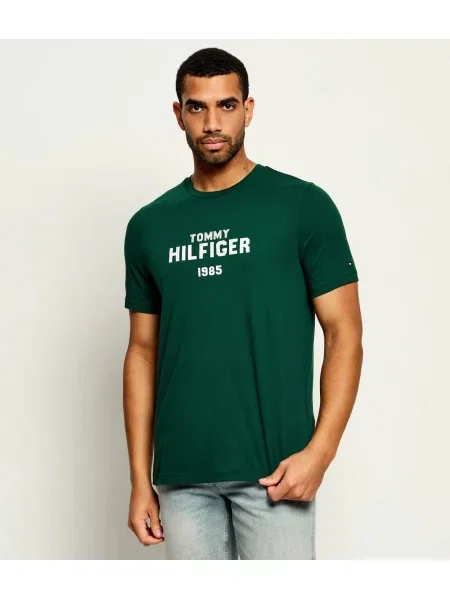 Tommy Hilfiger Tricou Brand Love Stack verde