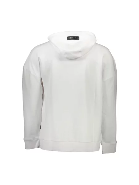 Bluza z kapturem Plein Sport z kapturem biała
