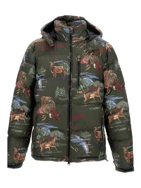 Tricou Polo Ralph Lauren cu imagine cu decolteu rotund verde