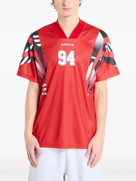 Trčanje bokserice Adidas s V-izrezom od jersey crna