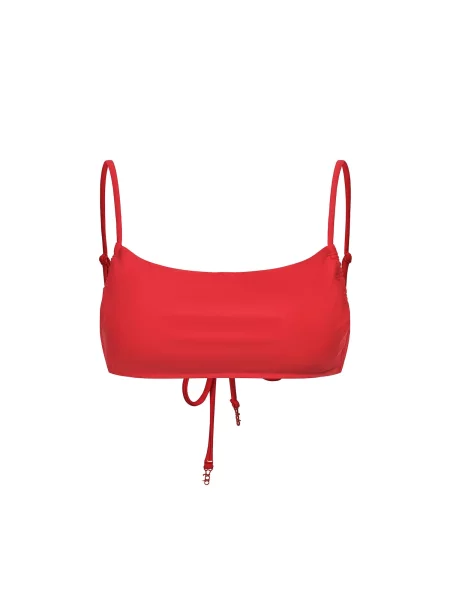 Cfab Bikini gornji dio Signature Essential Swim Top vatreno crvena