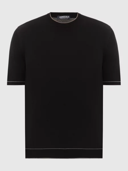 Футболка Bertolo Cashmere черная