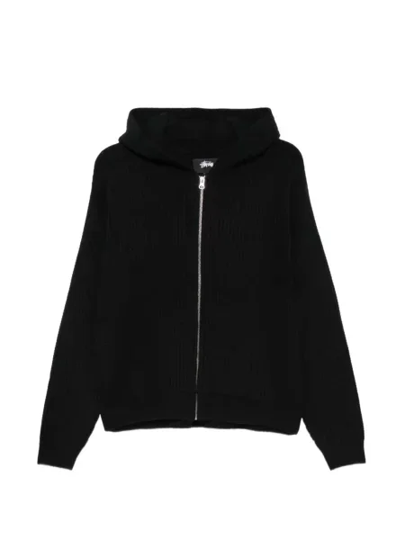 Hanorac cu glugă Stüssy tricotate negru