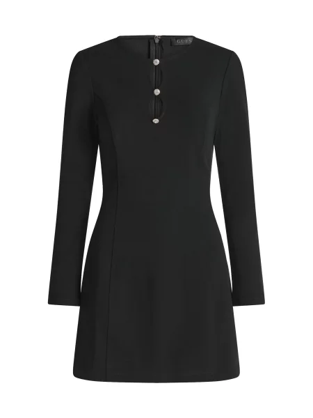 Guess rochie evazată CLAUDIE negru