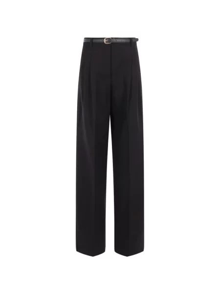 Cu centură pantaloni Max Mara negru