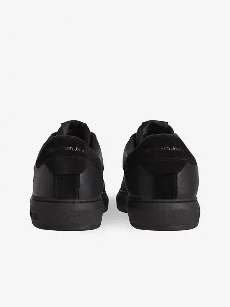 Kožené tenisky Calvin Klein Jeans čierna