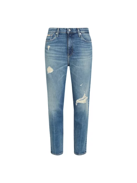 Mom jeans Calvin Klein niebieskie