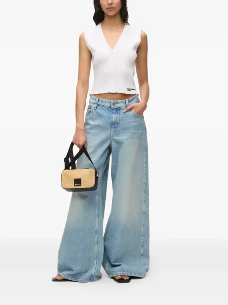 Džíny Karl Lagerfeld Jeans s 5 kapsami modré