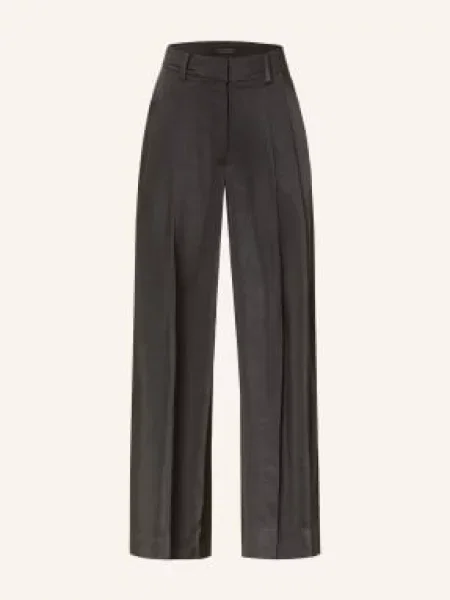 Spodnie AllSaints Poppy Satin Trouser Black 29 czarne
