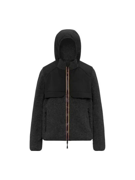 Bluza z kapturem K-way z kapturem czarna