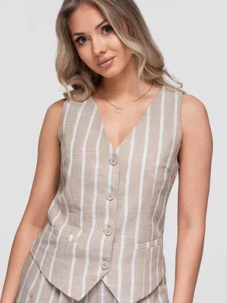 Vestă Ombre alb