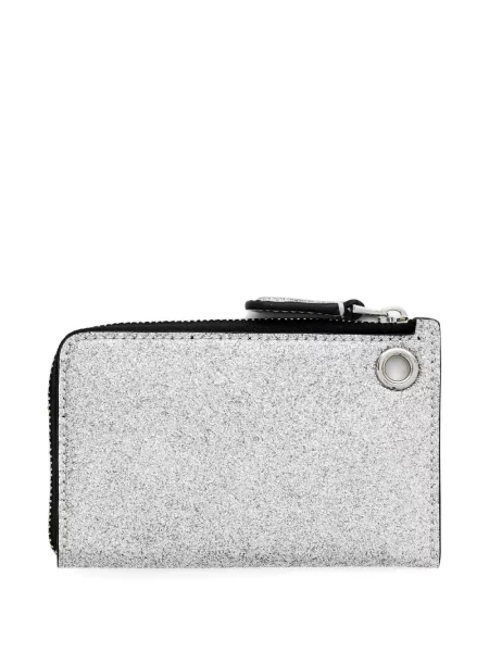 Portofel Marc Jacobs din piele argintiu