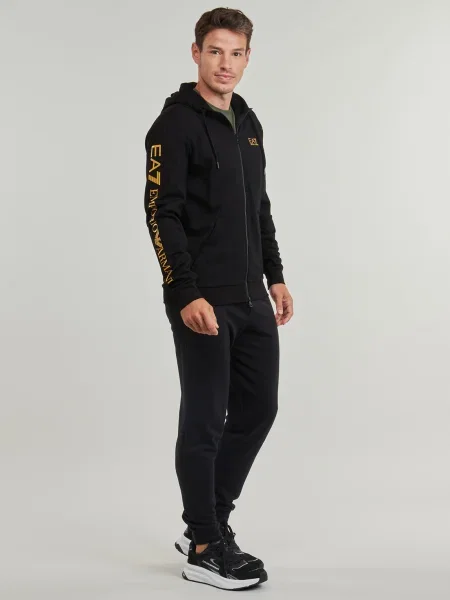 Mikina s kapucňou Emporio Armani Ea7 čierna
