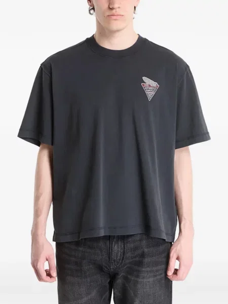 Tricou Guess cu imagine gri