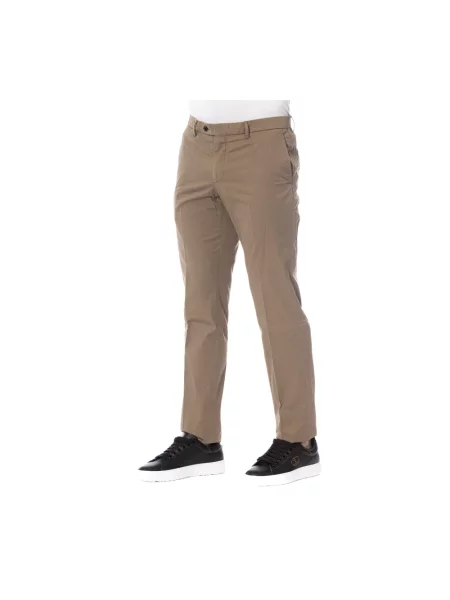 Spodnie Trussardi eleganckie brązowe