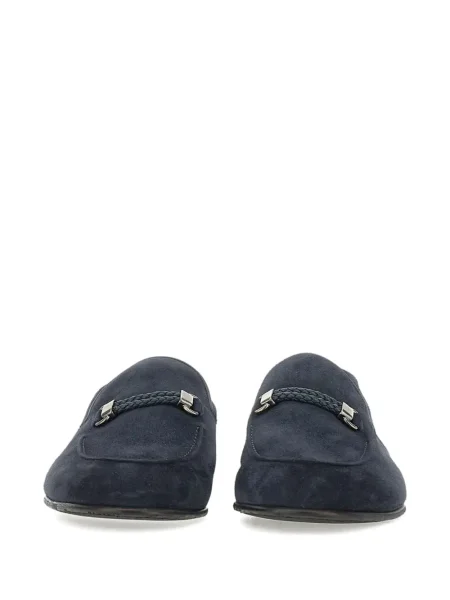 Pantofi loafer Neil Barrett din piele de căprioară albastru