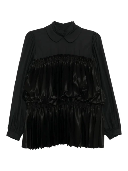 Plisirana bluza Noir Kei Ninomiya crna