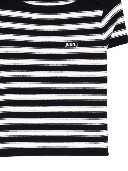 Tricou Juun.j cu dungi albastru