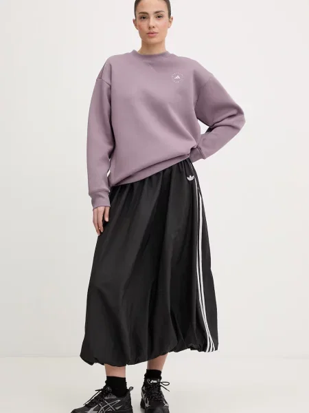 Adidas by Stella McCartney pulover z bombažem vijolična