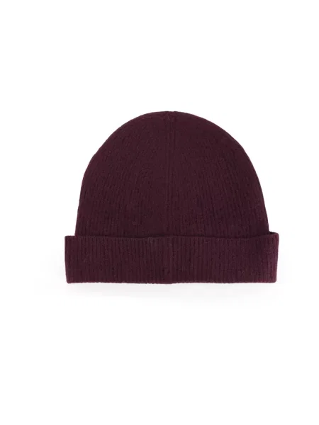 A.P.C. czapka wełniana bonnet axel fioletowy