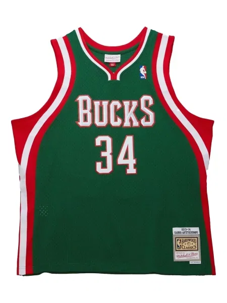 Cămașă Mitchell & Ness din jerseu verde