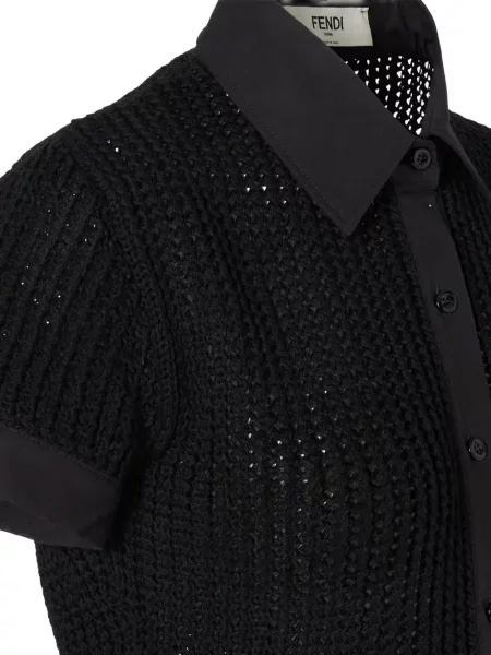 Cămașă Fendi tricotate negru