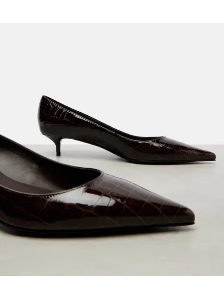 Pantofi cu toc Jimmy Choo din piele maro