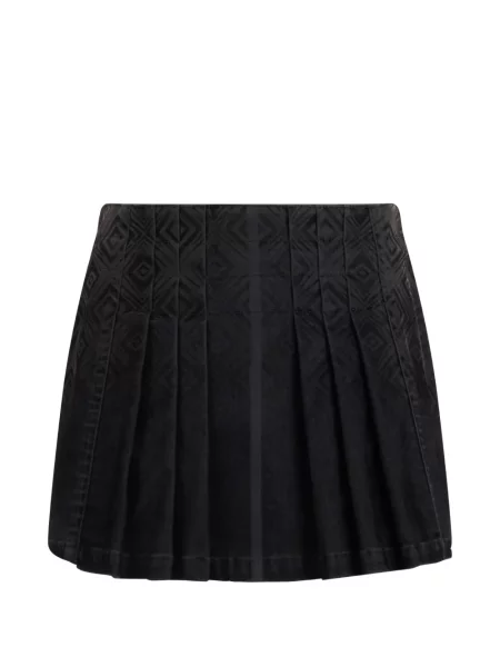 Fusta mini Alberta Ferretti cu imagine negru