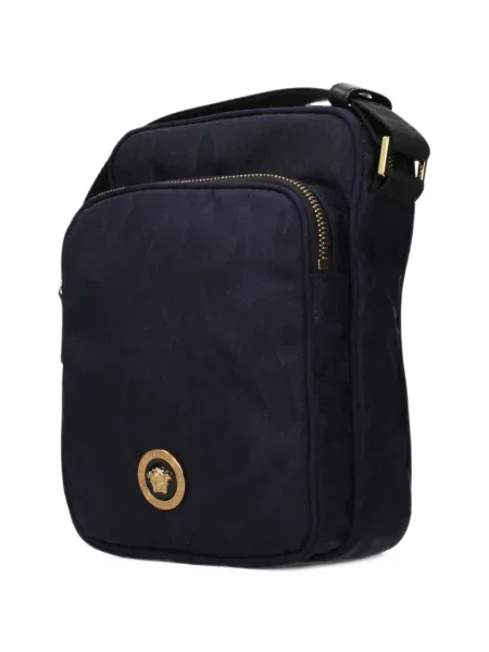 Geantă crossbody Versace din jacard albastru