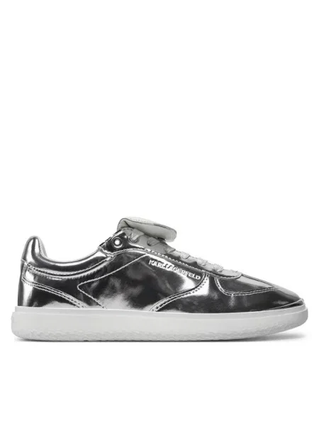 KARL LAGERFELD Sneakersy stříbrná