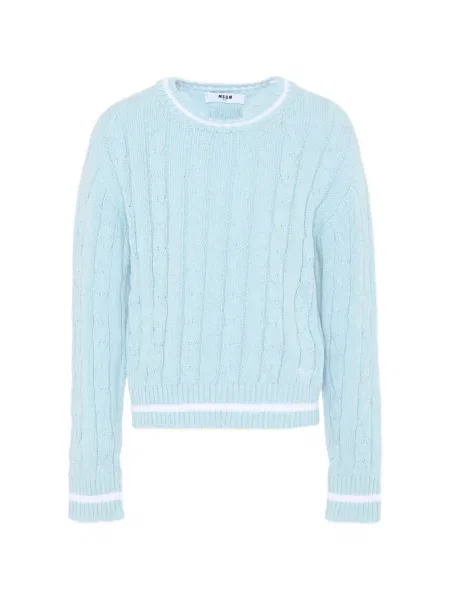 Sweter dziecięcy Msgm niebieski
