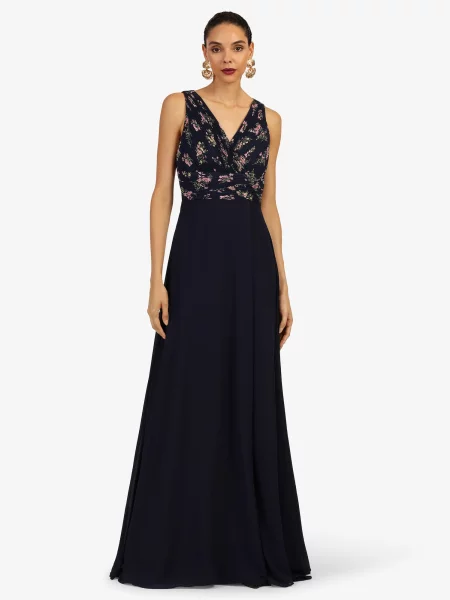 Kraimod Rochie de seară / bleumarin / verde / roz deschis bej