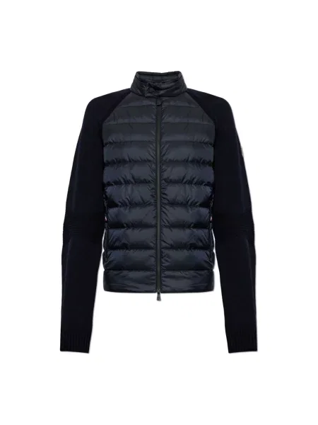 Kardigan Moncler wełniany niebieski