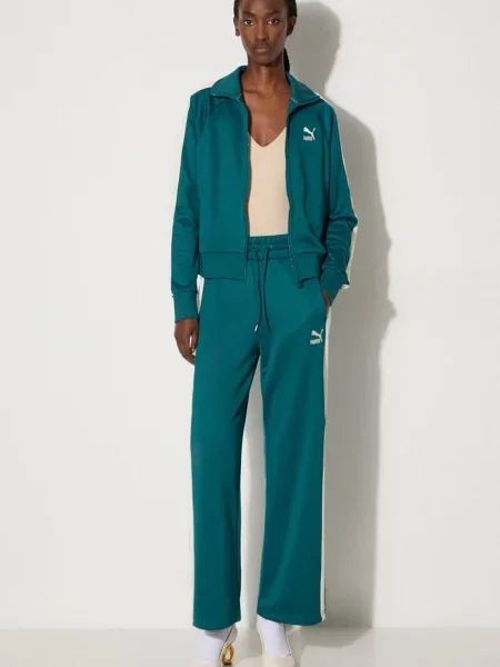 Спортивні штани Puma Iconic T7 Straight Leg Track Pants візерунок зелений