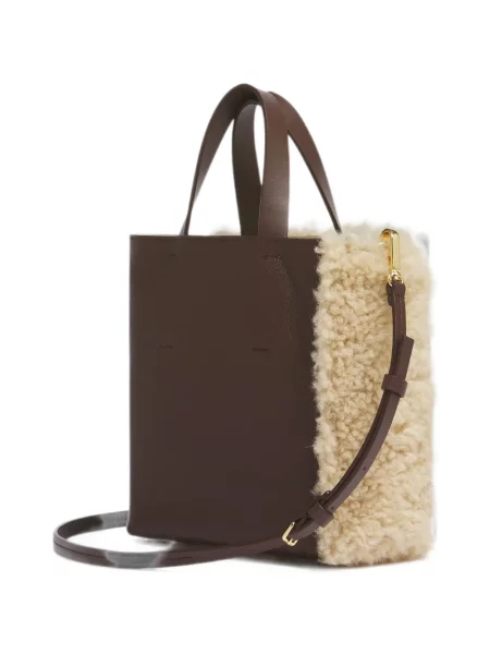 Geantă shopper Marni din piele