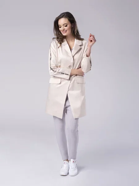 Palton Look Made With Love alb