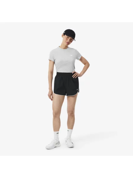 Lacoste Wodoodporne Szorty Sportowe czarne
