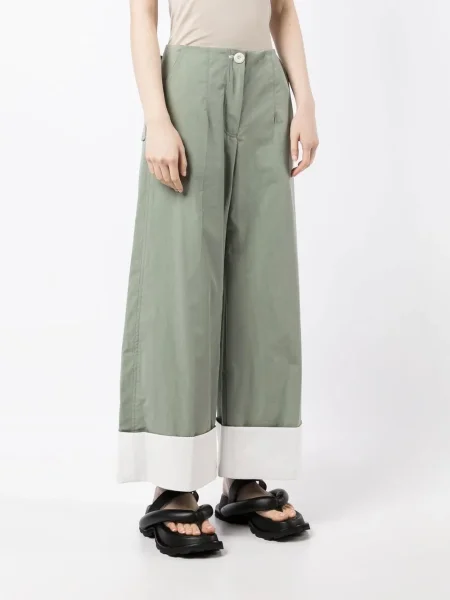 Pantaloni Low Classic clasici verde