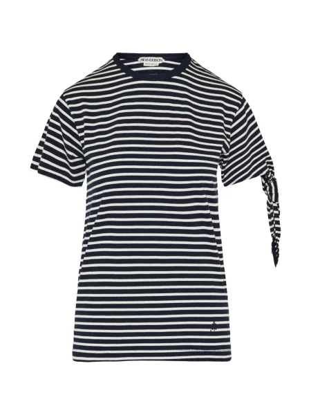 Tricou Jw Anderson cu dungi cu legături albastru