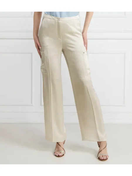 Marc Cain Pantaloni cargo | Straight fit bej