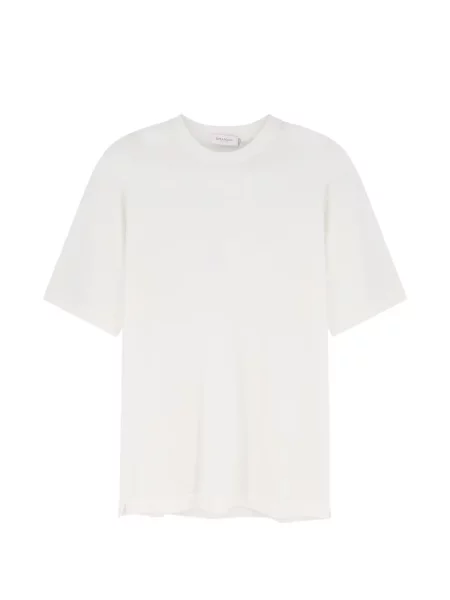 Tricou Bramani Cashmere din cașmir cu decolteu rotund alb