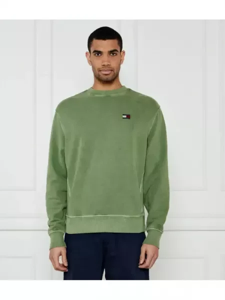 Tommy Jeans Pulóver | Relaxed fit zöld