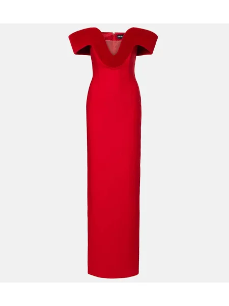 Rochie David Koma de lână roșu