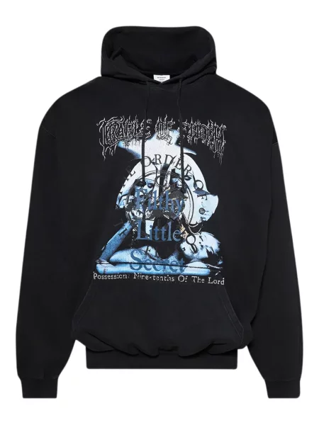 Hanorac cu glugă Vetements cu imagine negru