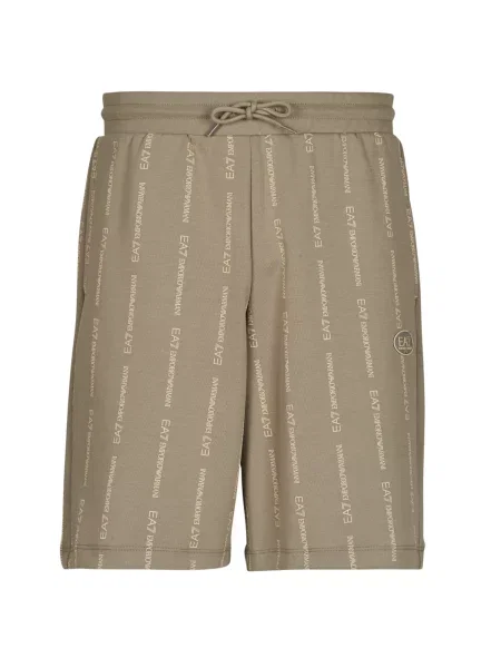 Bermuda kratke hlače Emporio Armani Ea7 s potiskom bež